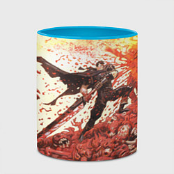 Кружка 3D BERSERK ГАТС РУНА спина, цвет: 3D-белый + небесно-голубой — фото 2