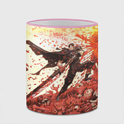 Кружка 3D BERSERK ГАТС РУНА спина, цвет: 3D-розовый кант — фото 2