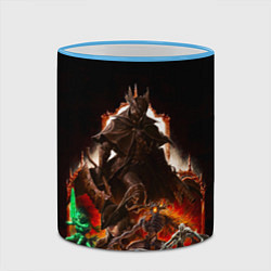 Кружка 3D BLOODBORNE Экспозиция боссов, цвет: 3D-небесно-голубой кант — фото 2