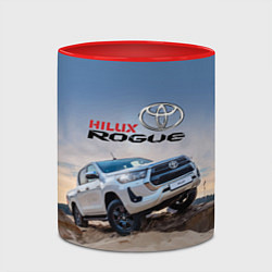Кружка 3D Toyota Hilux Rogue Off-road vehicle Тойота - прохо, цвет: 3D-белый + красный — фото 2