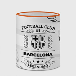 Кружка 3D Barcelona Football Club Number 1 Legendary, цвет: 3D-оранжевый кант — фото 2