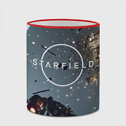 Кружка 3D Космический бой в Starfield, цвет: 3D-красный кант — фото 2