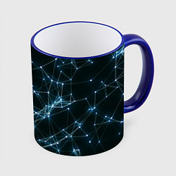 Кружка 3D Neural Network, цвет: 3D-синий кант