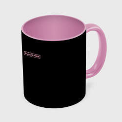 Кружка 3D BLACKPINK HALF BLACK-PINK MINI LOGO, цвет: 3D-белый + розовый