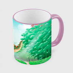 Кружка цветная Маленький Динозаврик