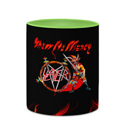 Кружка 3D Show No Mercy - Slayer, цвет: 3D-белый + светло-зеленый — фото 2