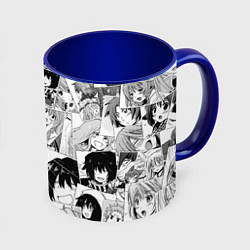 Кружка 3D Log Horizon pattern, цвет: 3D-белый + синий