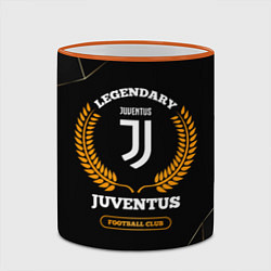 Кружка 3D Лого Juventus и надпись Legendary Football Club на, цвет: 3D-оранжевый кант — фото 2