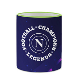 Кружка 3D Символ Napoli и круглая надпись Football Legends a, цвет: 3D-светло-зеленый кант — фото 2