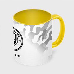 Кружка цветная Manchester City Sport на светлом фоне