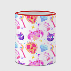 Кружка 3D Сейлор Мун Sailor Moon, цвет: 3D-красный кант — фото 2