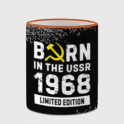 Кружка 3D Born In The USSR 1968 year Limited Edition, цвет: 3D-оранжевый кант — фото 2
