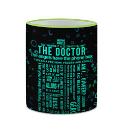 Кружка 3D Tardis Doctor Who Memories, цвет: 3D-светло-зеленый кант — фото 2