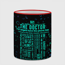 Кружка 3D Tardis Doctor Who Memories, цвет: 3D-красный кант — фото 2
