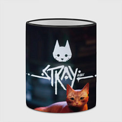 Кружка 3D Stray: Бродячий кот, цвет: 3D-черный кант — фото 2