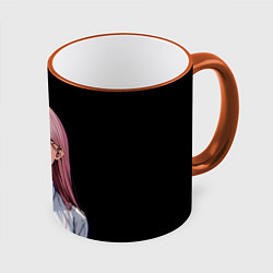 Кружка цветная ПАУЭР ИЗ ЧЕЛОВЕК БЕНЗОПИЛА Chainsaw man аниме