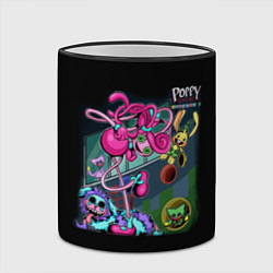 Кружка 3D Poppy Playtime - Chapter 2 персонажи игры, цвет: 3D-черный кант — фото 2