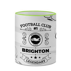 Кружка 3D Brighton Football Club Number 1 Legendary, цвет: 3D-светло-зеленый кант — фото 2