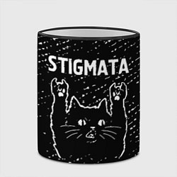 Кружка 3D Группа Stigmata и Рок Кот, цвет: 3D-черный кант — фото 2