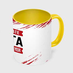 Кружка цветная Dota: красные таблички Best Player и Ultimate