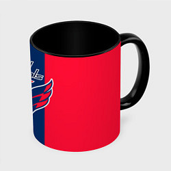 Кружка 3D Вашингтон КэпиталзWashington Capitals, цвет: 3D-белый + черный