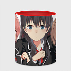 Кружка 3D Yui team OreGairu, цвет: 3D-белый + красный — фото 2