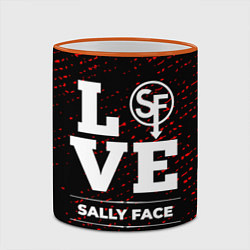 Кружка 3D Sally Face Love Классика, цвет: 3D-оранжевый кант — фото 2