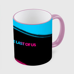 Кружка 3D The Last Of Us Neon Gradient FS, цвет: 3D-розовый кант