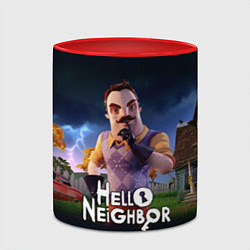 Кружка 3D Hello Neighbor игра Привет сосед, цвет: 3D-белый + красный — фото 2