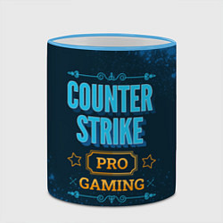 Кружка 3D Игра Counter Strike: PRO Gaming, цвет: 3D-небесно-голубой кант — фото 2
