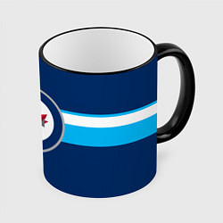 Кружка цветная Виннипег Джетс форма