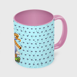 Кружка 3D My Singing Monsters - Гуджуб, цвет: 3D-белый + розовый