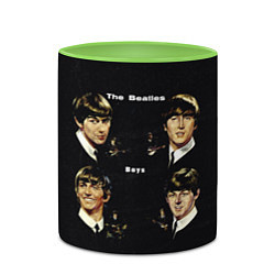 Кружка 3D The Beatles Boys, цвет: 3D-белый + светло-зеленый — фото 2