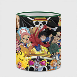 Кружка 3D One Pieceгерои, цвет: 3D-зеленый кант — фото 2