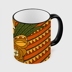 Кружка цветная Polynesian tiki ANGRY