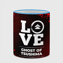 Кружка 3D Ghost of Tsushima Love Классика, цвет: 3D-небесно-голубой кант — фото 2