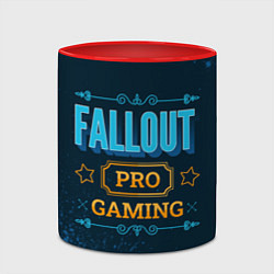 Кружка 3D Игра Fallout: PRO Gaming, цвет: 3D-белый + красный — фото 2