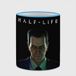 Кружка 3D Half life - Gman, цвет: 3D-небесно-голубой кант — фото 2