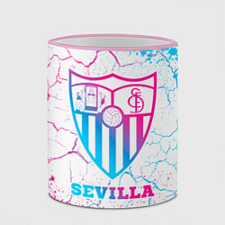 Кружка 3D Sevilla FC Neon Gradient, цвет: 3D-розовый кант — фото 2