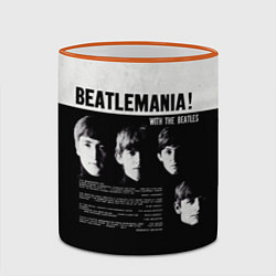 Кружка 3D With The Beatles Битломания, цвет: 3D-оранжевый кант — фото 2