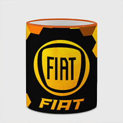 Кружка 3D Fiat - Gold Gradient, цвет: 3D-оранжевый кант — фото 2
