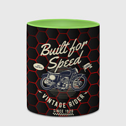 Кружка 3D Old vintage moto, цвет: 3D-белый + светло-зеленый — фото 2