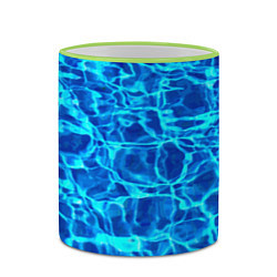 Кружка 3D Текстура поверхности воды, цвет: 3D-светло-зеленый кант — фото 2