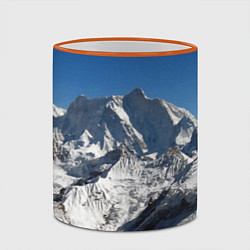 Кружка 3D Канченджанга, Гималаи, 8 586 м, цвет: 3D-оранжевый кант — фото 2