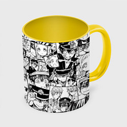 Кружка цветная Туалетный мальчик Ханако кун паттерн