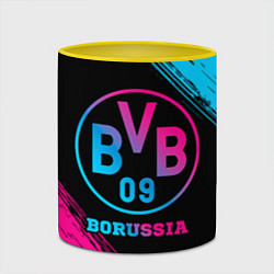 Кружка 3D Borussia - neon gradient, цвет: 3D-белый + желтый — фото 2