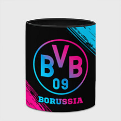 Кружка 3D Borussia - neon gradient, цвет: 3D-белый + черный — фото 2