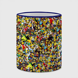 Кружка 3D Симпсоны все Герои, цвет: 3D-синий кант — фото 2