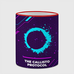 Кружка 3D Символ The Callisto Protocol в неоновых цветах на, цвет: 3D-красный кант — фото 2