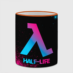 Кружка 3D Half-Life - neon gradient, цвет: 3D-оранжевый кант — фото 2